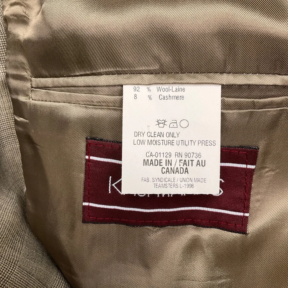 Chaps Ralph Lauren Blazer Mens 42R Tan Glen Plaid Wool Cashmere Jacket  Canada‎